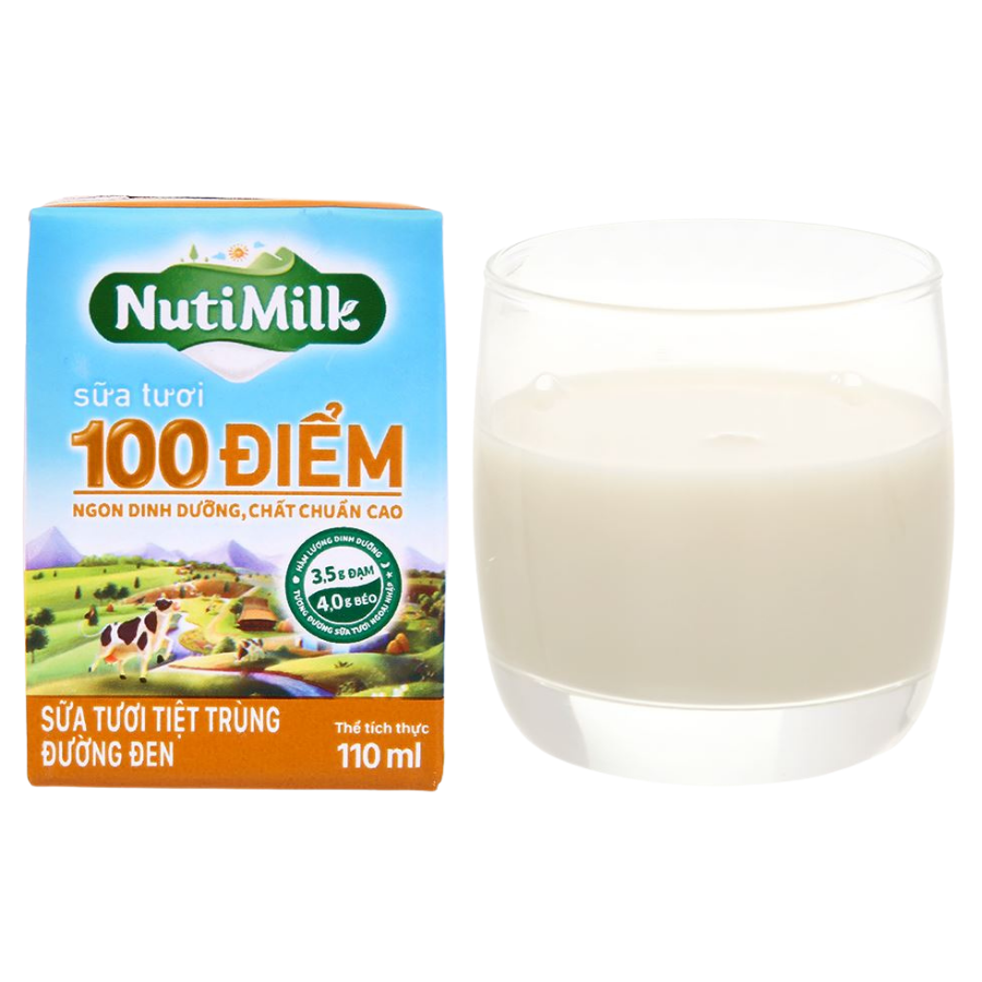 STTT Nutimilk đường đen 4*110ml 0